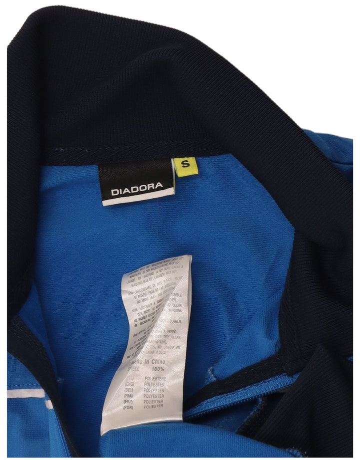 Diadora Træningsdragt til mænd, topjakke, lille blå farveblok polyester