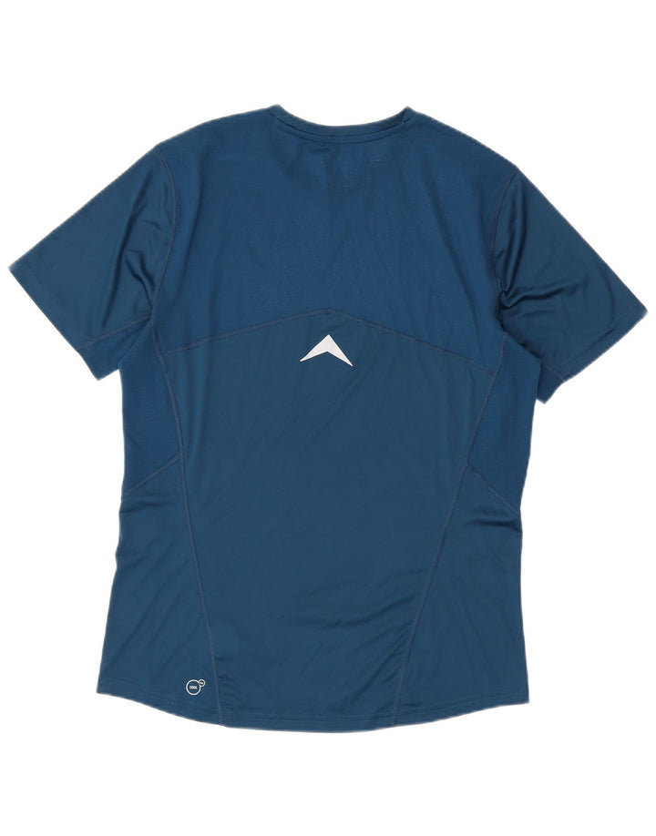 Puma Herre grafisk T-shirt Top Medium Blå Geometrisk Polyester