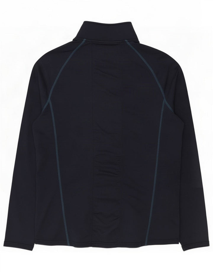 Mountain Warehouse Mens Zip Neck Top Long Sleeve Medium Navy Blue Polyester