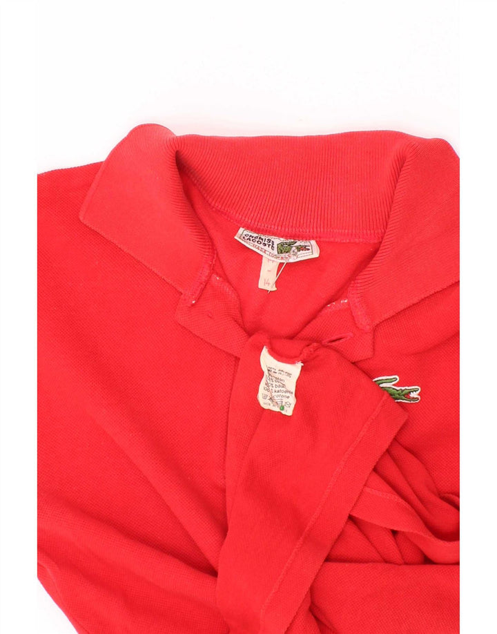 Lacoste drenge poloskjorte 13-14 år rød bomuld