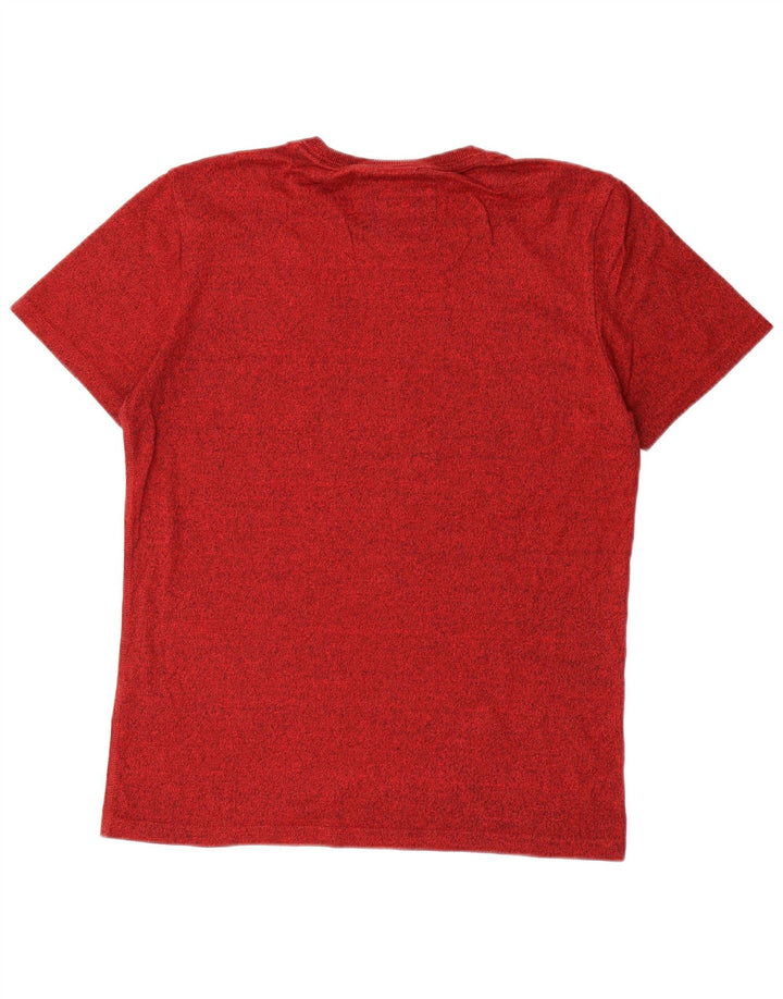 SUPERDRY Grafisk T-shirt top til mænd, stor rød bomuld