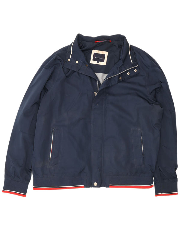 Marks & Spencer Herre Blue Harbor Bomber Jacket UK 42 XL Navy Polyester
