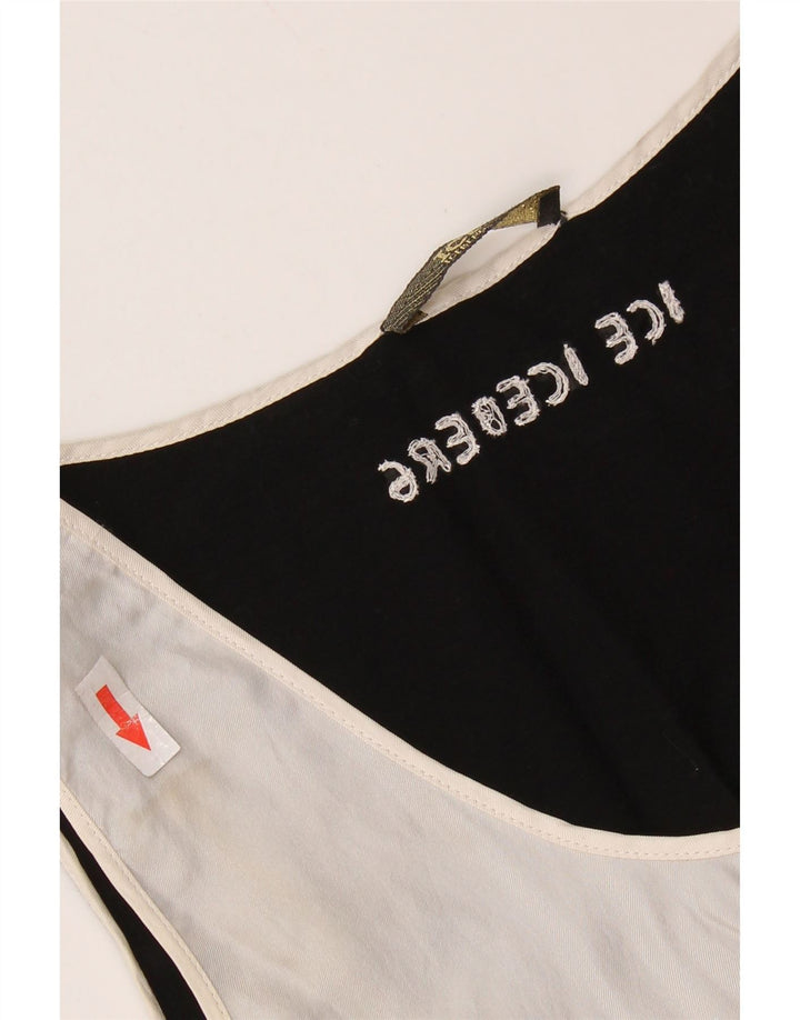 ICEBERG Grafisk blusetop til kvinder DK 8 Small Off White Colourblock