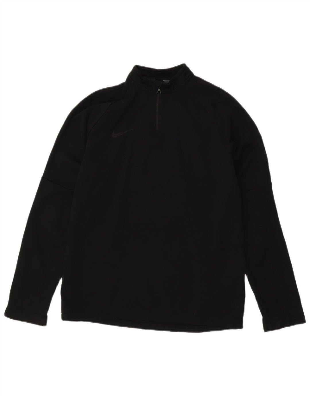 Nike Boys Dri Fit Pullover med lynlås-hals træningsdragt Top 13-14 år XL Sort
