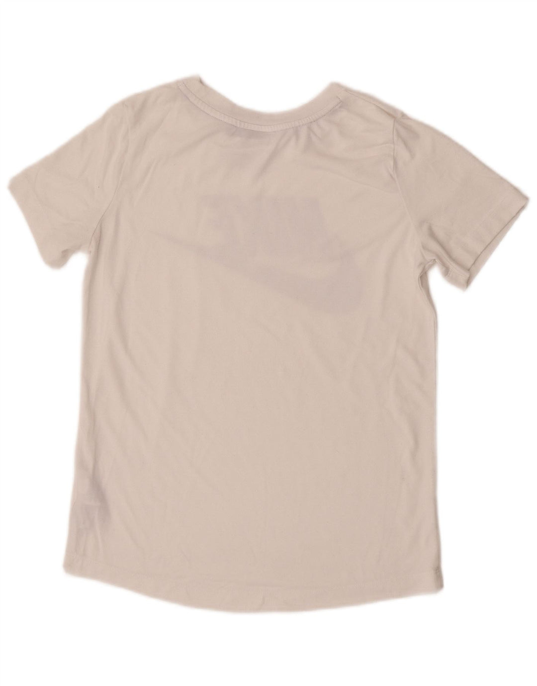 Nike Grafisk T-Shirt Top UK 10 Small White Polyester