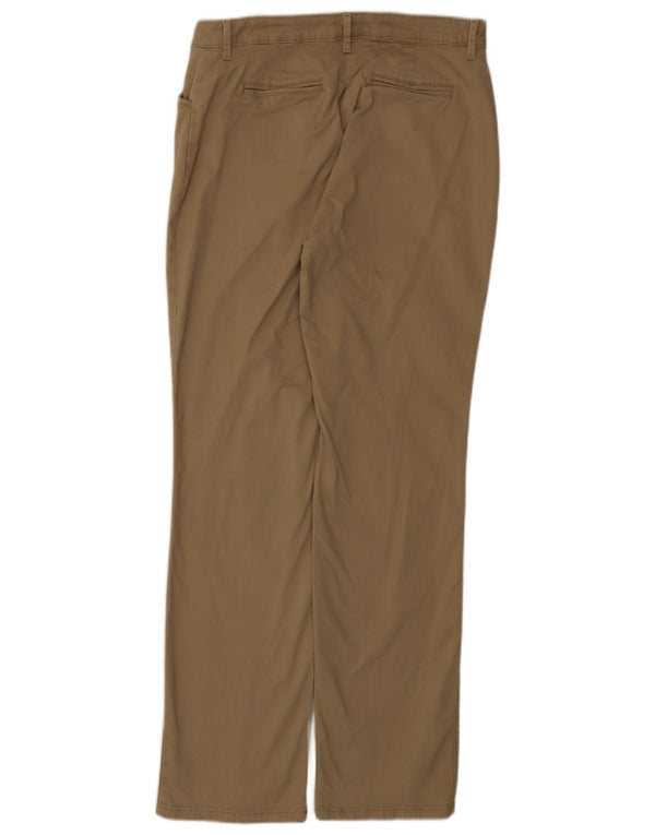 Lee Dame Mid Rise Lige Chino Bukser US 12 Large W32 L33 Beige