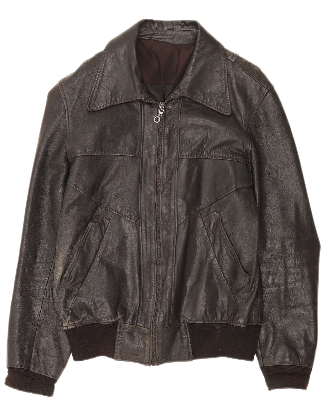 Vintage herre læderjakke UK 36 Small Black