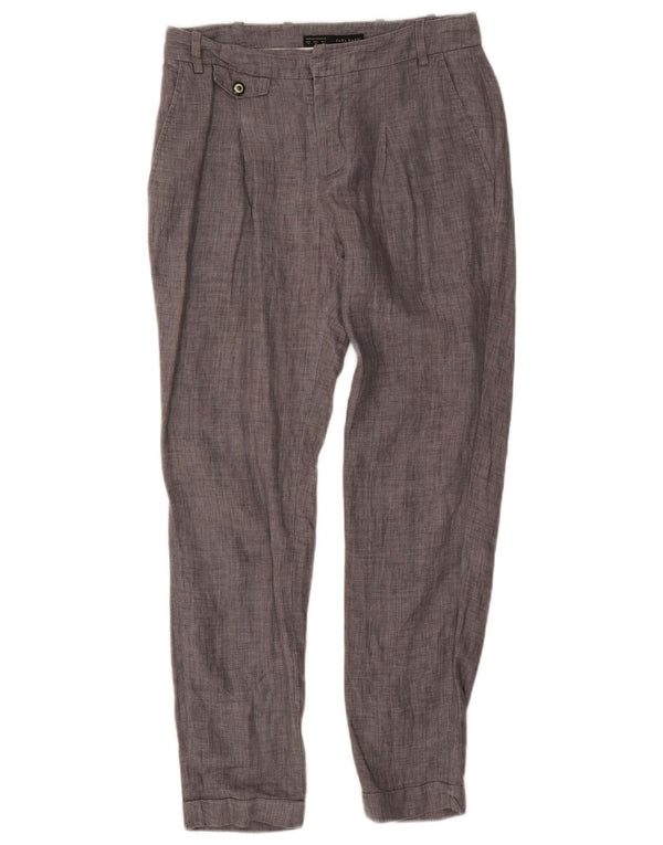 Zara Herre Slim Chino Bukser XS W24 L26 Grå