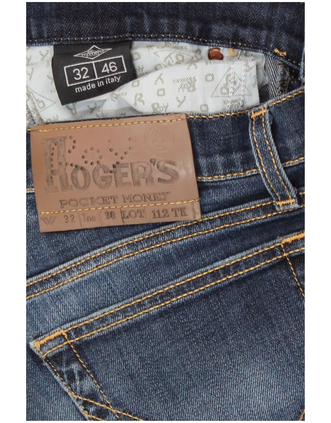 Roy Rogers Dame Bootcut Jeans IT 46 Large W32 L36 Blå Bomuld