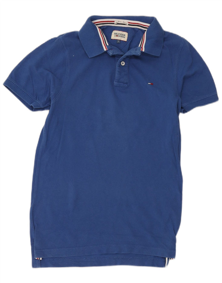 Tommy Hilfiger Herre Polo Shirt Lille Blå Bomuld