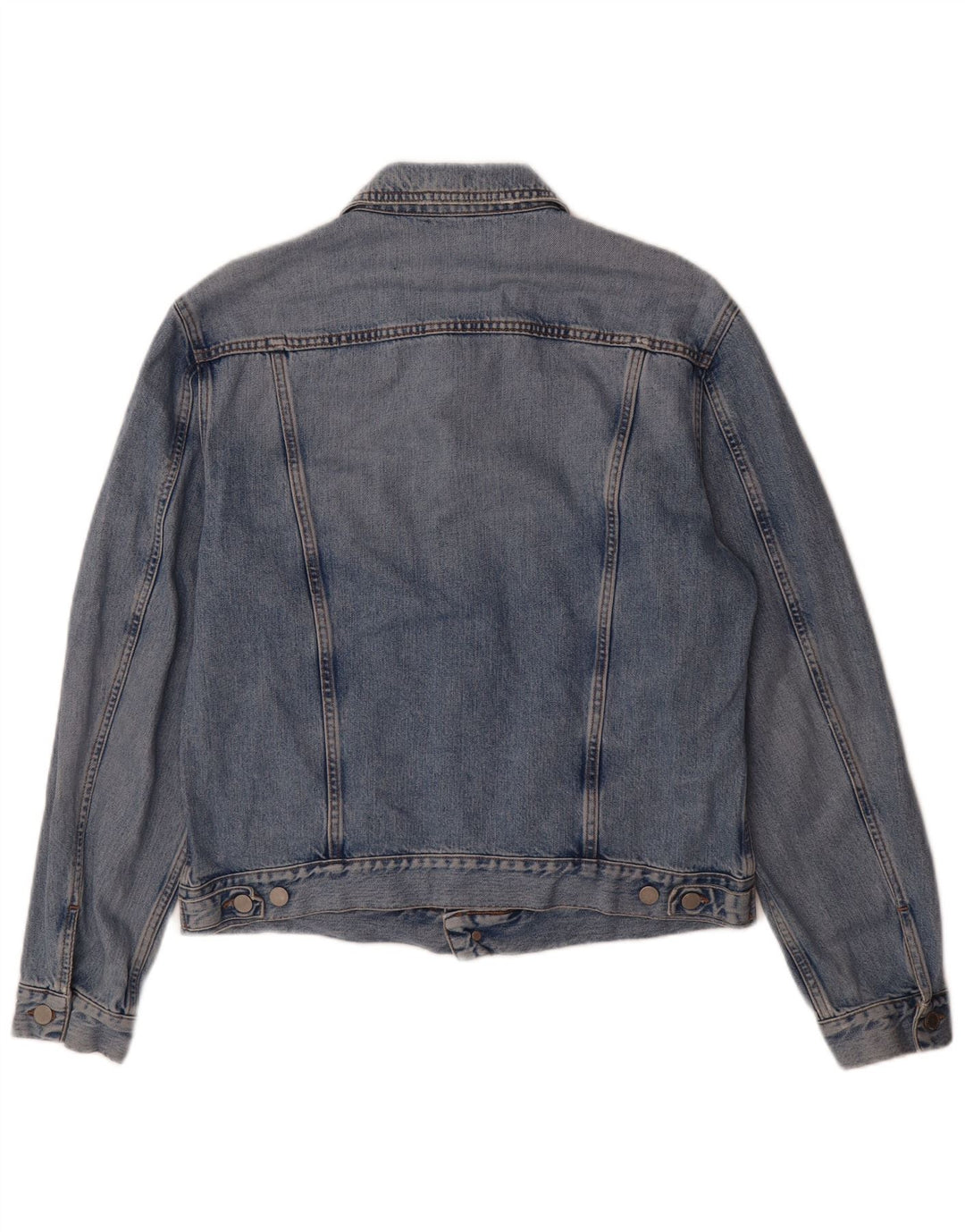 Benetton Herre denimjakke UK 40 Large Blue Cotton