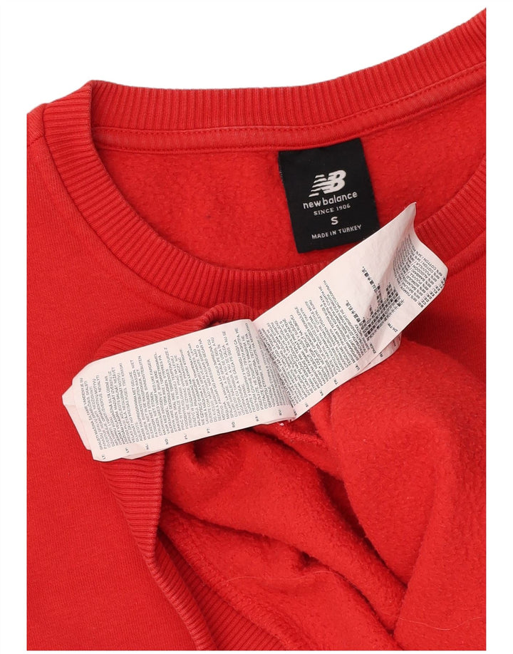 New Balance Herre Sweatshirt Jumper Lille Rød Bomuld
