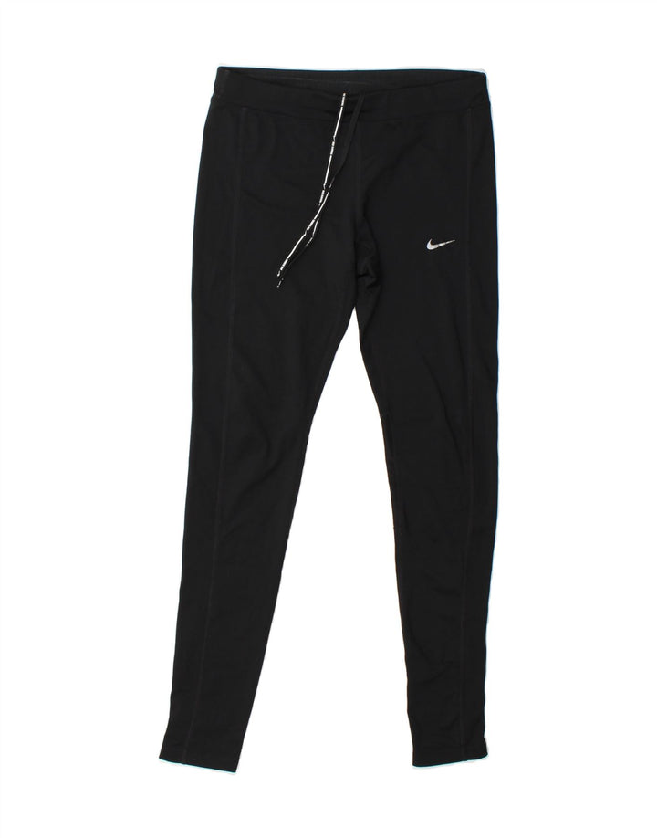 NIKE Womens Dri Fit Leggings UK 14 Medium Black Polyester Vintage Nike and Second-Hand Nike from Messina Hembry 