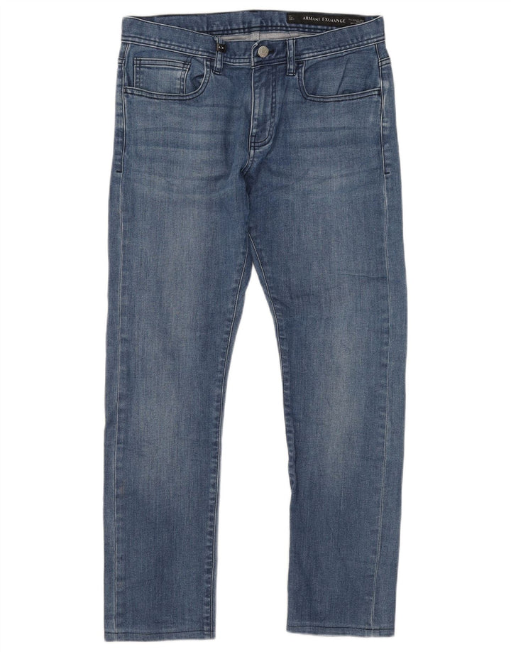 ARMANI EXCHANGE Herre Slim Jeans W31 L28 Blå Bomuld