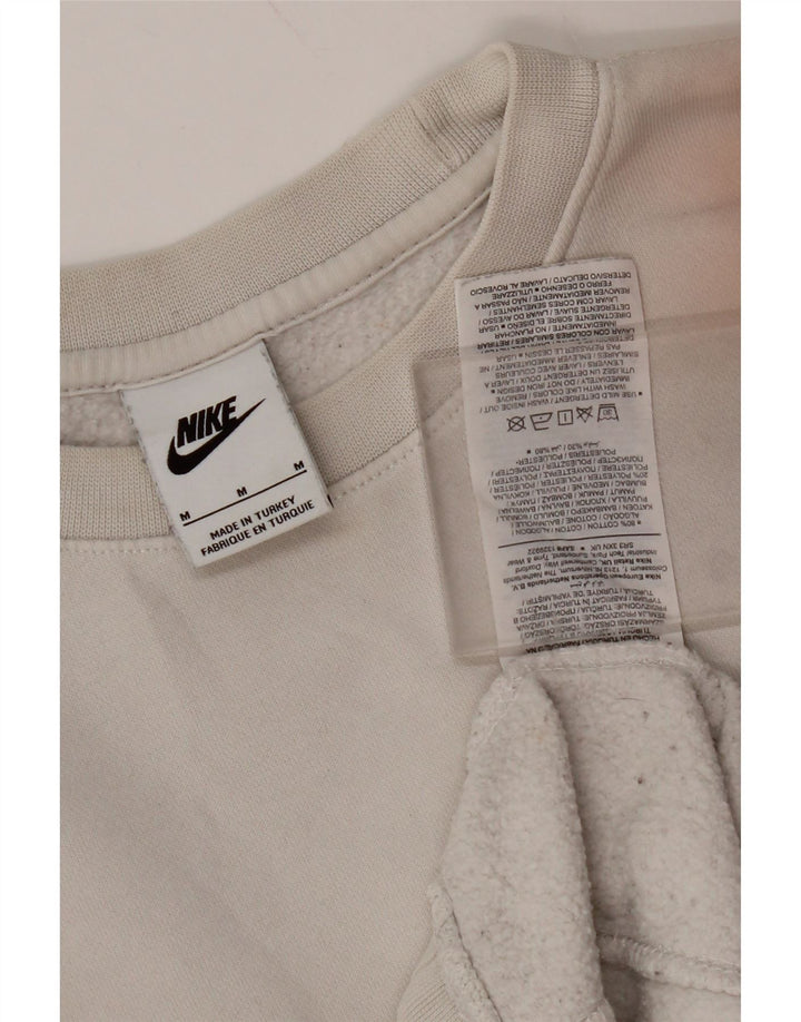 NIKE Grafisk sweatshirt til mænd mellemgrå bomuld