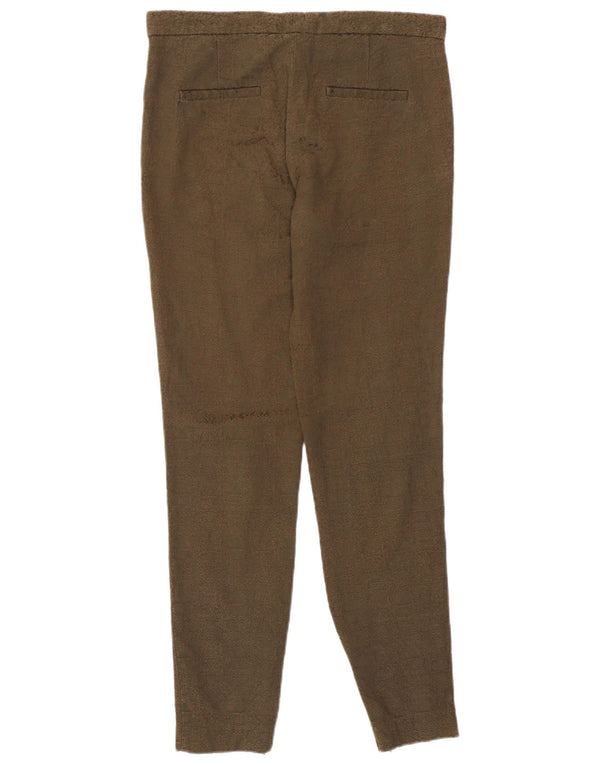 Zara Dame Skinny Chino Bukser Small W26 L29 Khaki