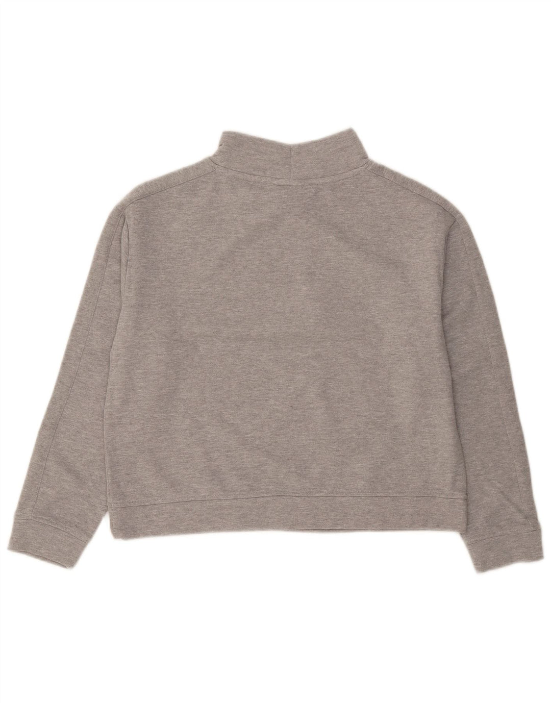 Tommy Hilfiger Womens Crop Oversized Sweatshirt Jumper UK 10 Small Grå