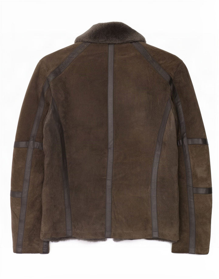 Zara Herre Ruskind Biker Jacket UK 40 Large Khaki