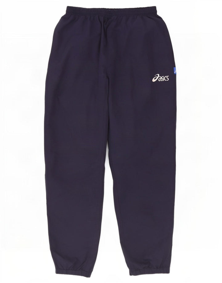 Asics Herre træningsdragt Bukser Joggers Large Navy Blue Polyester