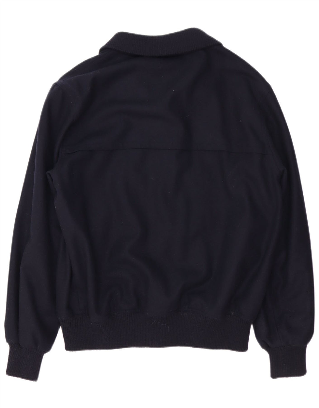 SEA & SKY Mens Yachting Bomber Jacket IT 48 Medium Navy Blue Wool