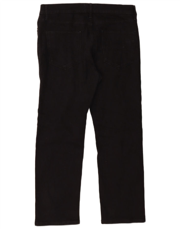 Marks & Spencer Straight Jeans til mænd W34 L29 sort bomuld