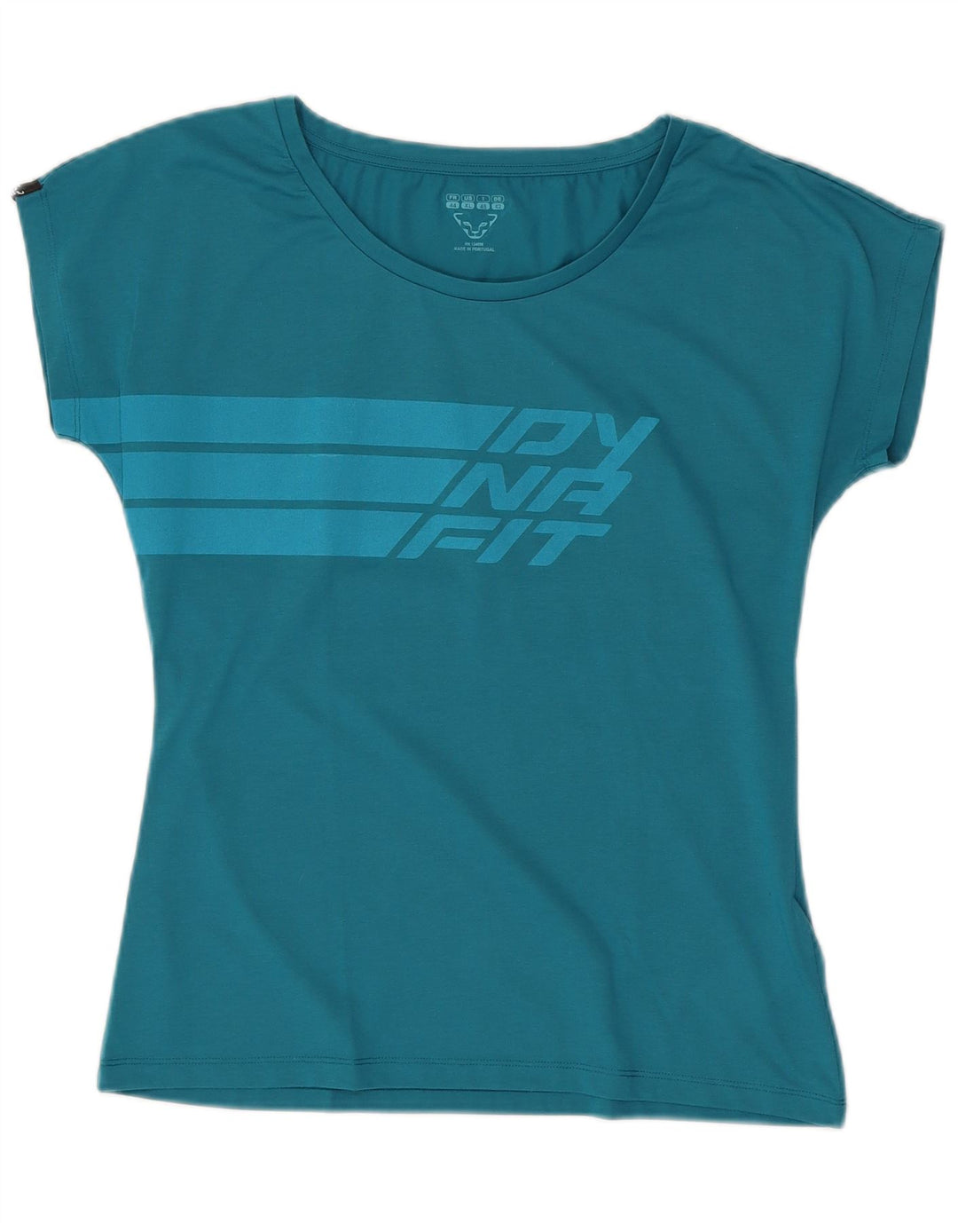 Dynafit Dame Grafisk T-Shirt Top UK 18 XL Blå Polyester