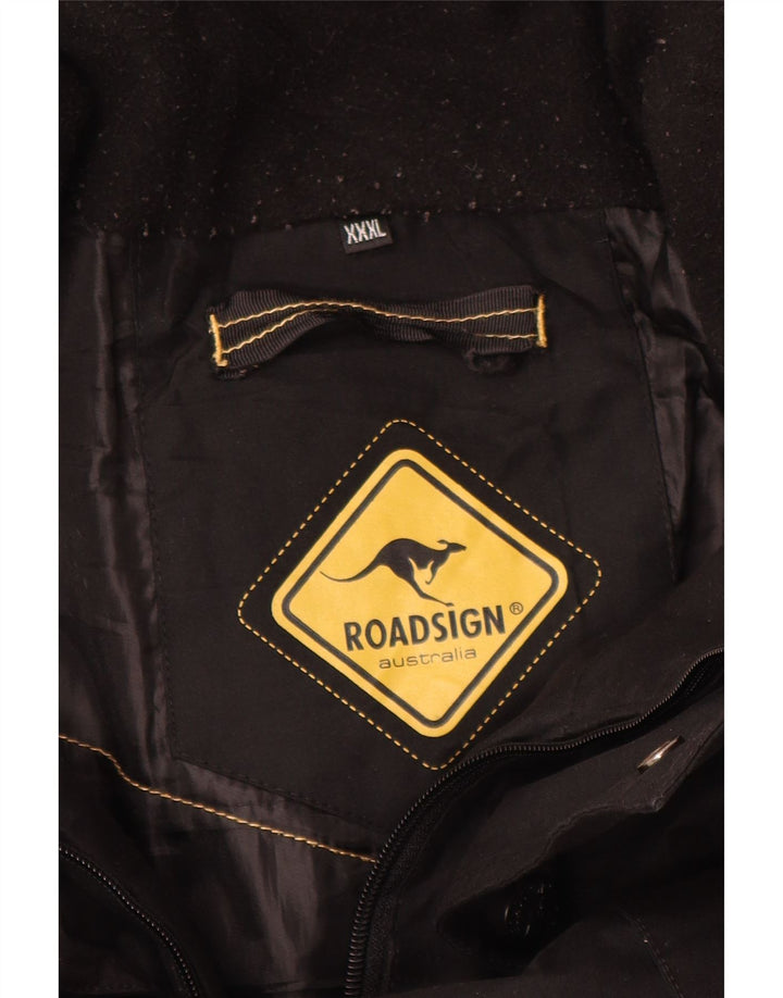 Roadsign Herre Windbreaker Coat UK 46 3XL Sort Polyester