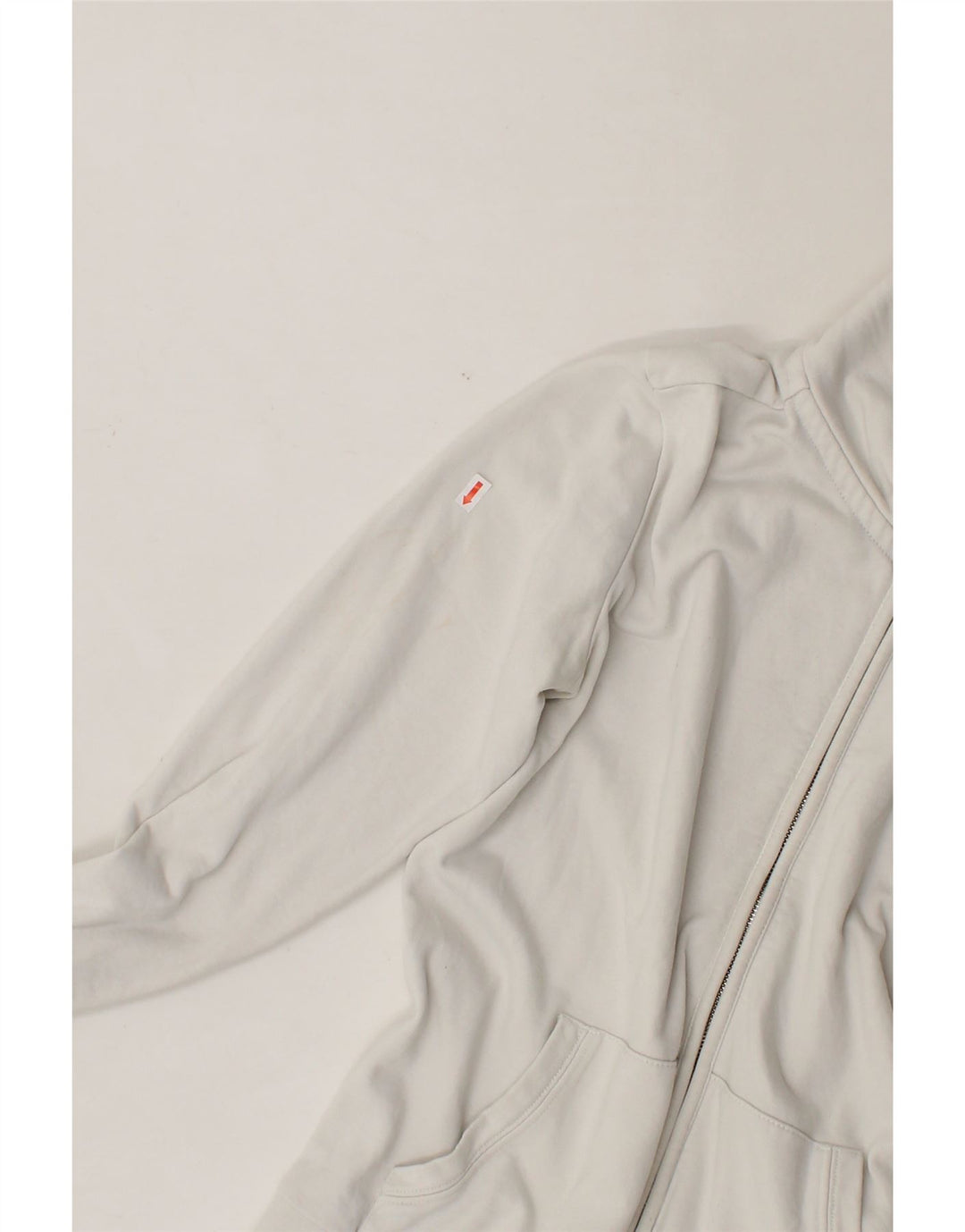 NAPAPIJRI Womens Graphic Tracksuit Top Jacket UK 12 Medium Off White Vintage Napapijri and Second-Hand Napapijri from Messina Hembry 