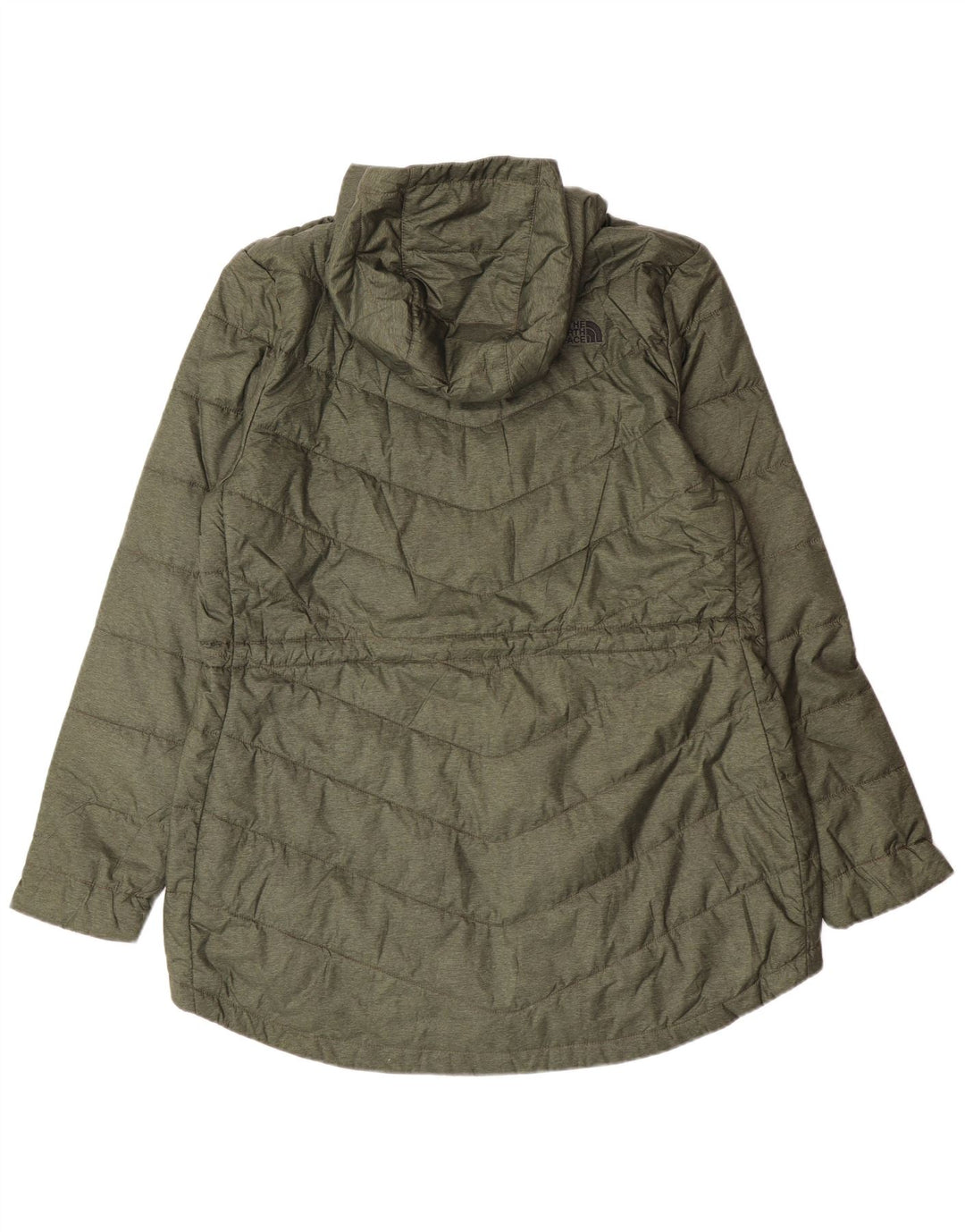 The North Face Dame Hooded Padded Coat UK 18 XL Khaki Polyester Modern