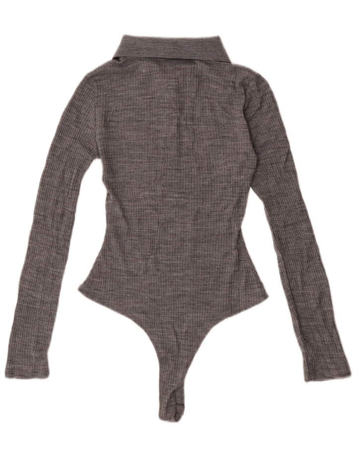 Zara langærmet bodysuit til kvinder UK 8 lille grå