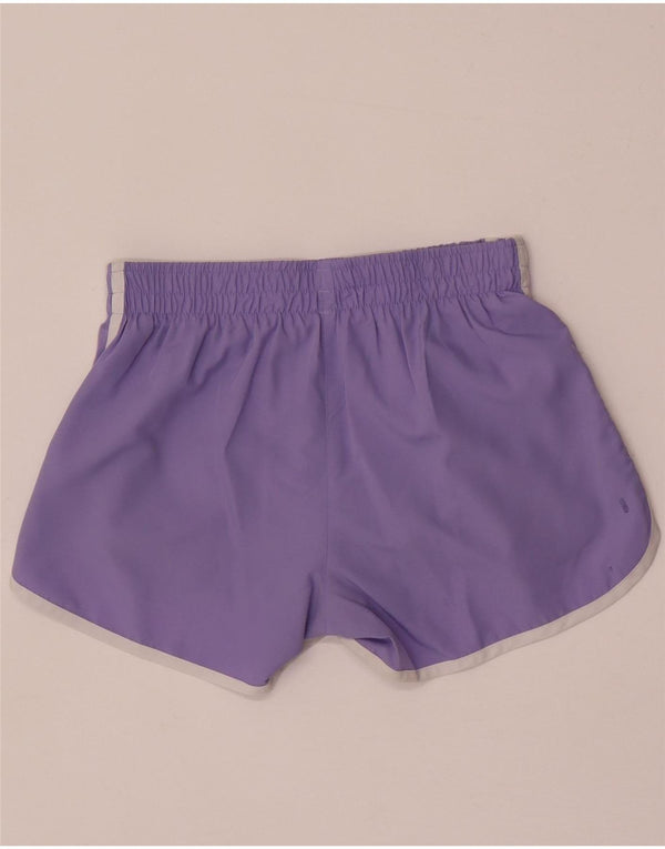 Adidas sportsshorts til kvinder UK 4 XS lilla polyester