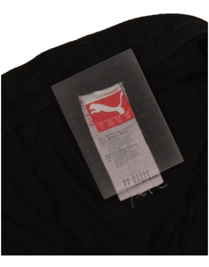 Puma drenge grafiske sportsshorts 11-12 år sort polyester