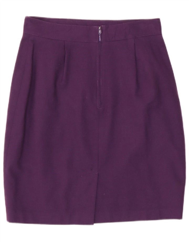 Benetton Pencil Nederdel til kvinder IT 44 Medium W28 Lilla Uld