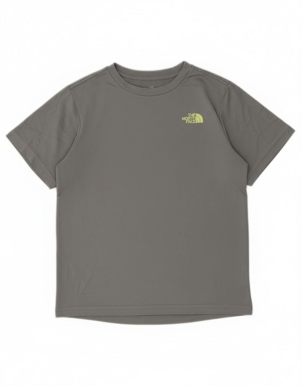 The North Face Boys T-Shirt Top 9-10 år Medium Grå Polyester