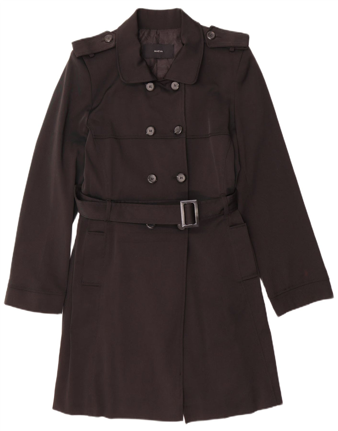 MAEVE Trench Coat til kvinder IT 44 Medium Sort Polyester