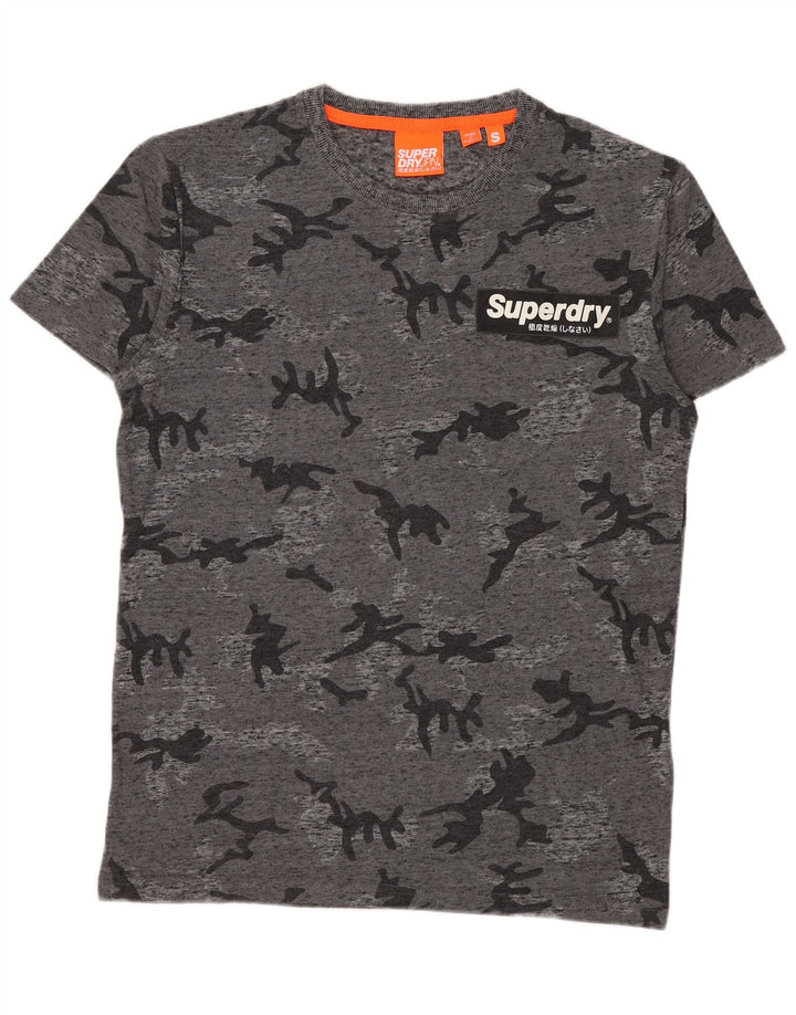 Superdry Herre T-shirt Top Lille grå Camouflage Bomuld