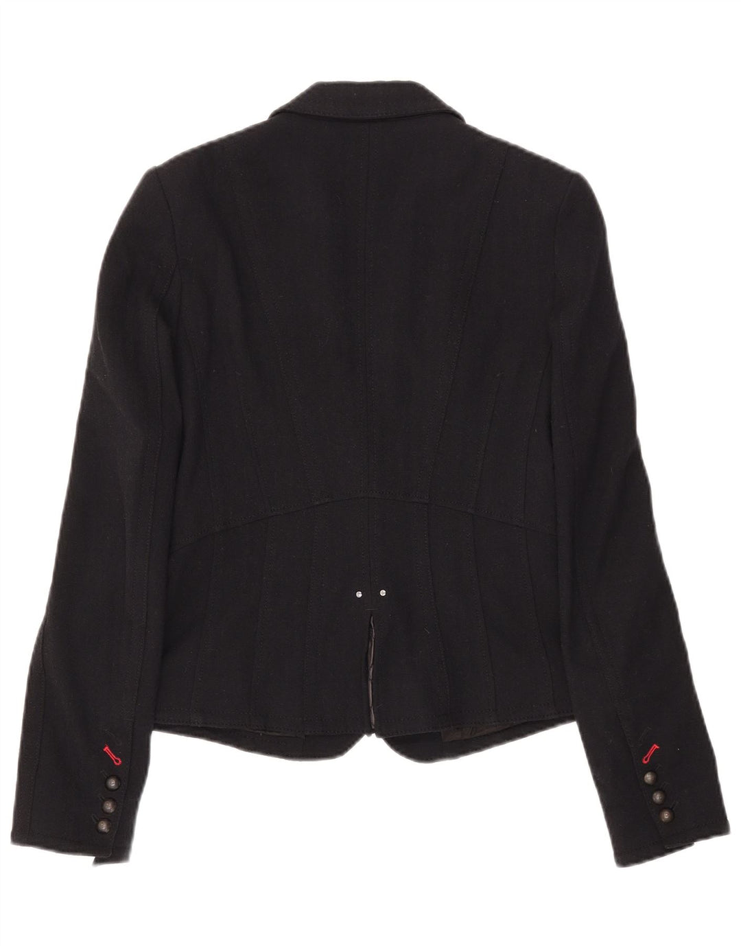 Marc Cain Dame 3-knaps blazerjakke UK 6 XS Sort Uld