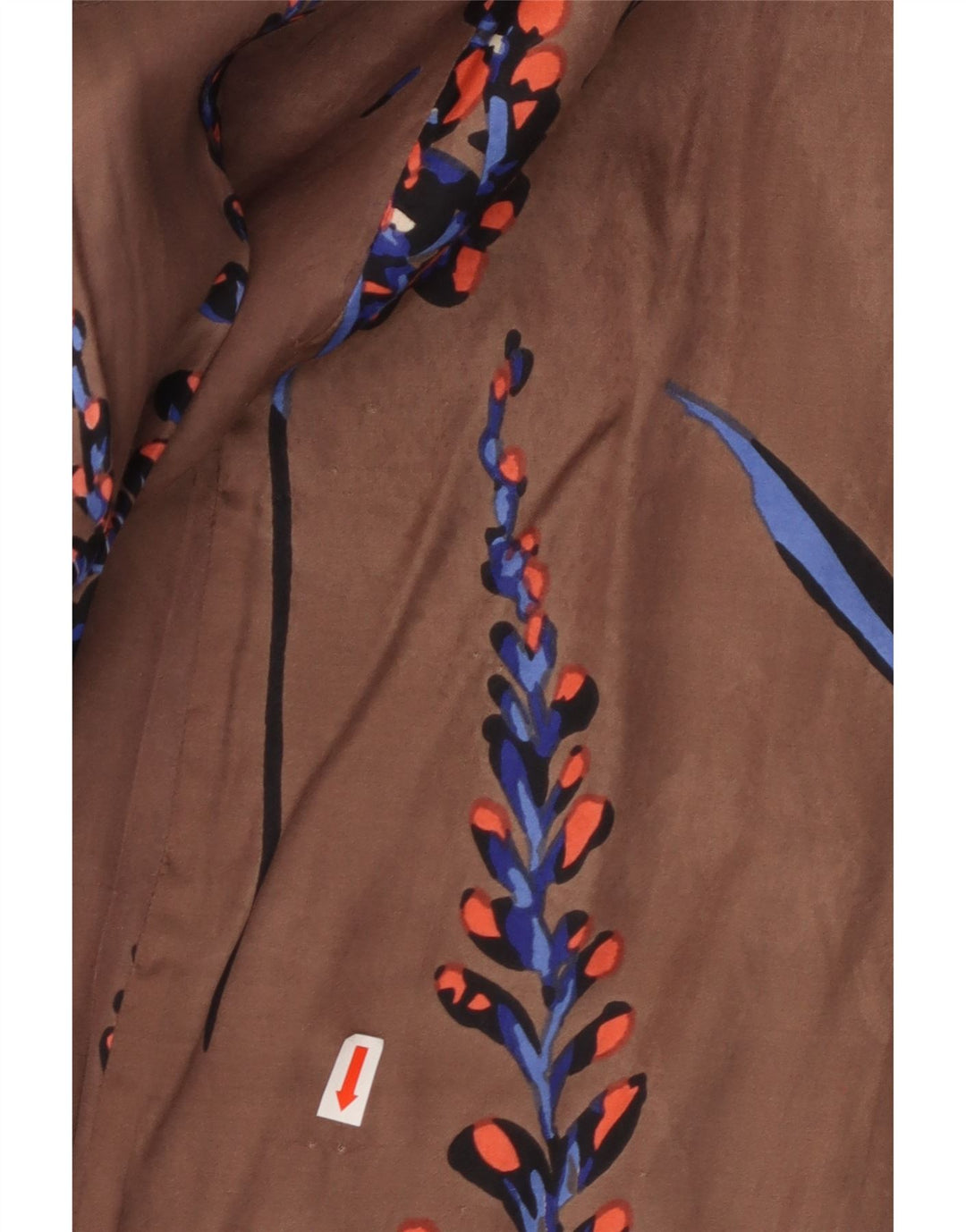 GREAT PLAINS ærmeløs maxikjole til kvinder UK 12 Medium Brown Floral Rayon