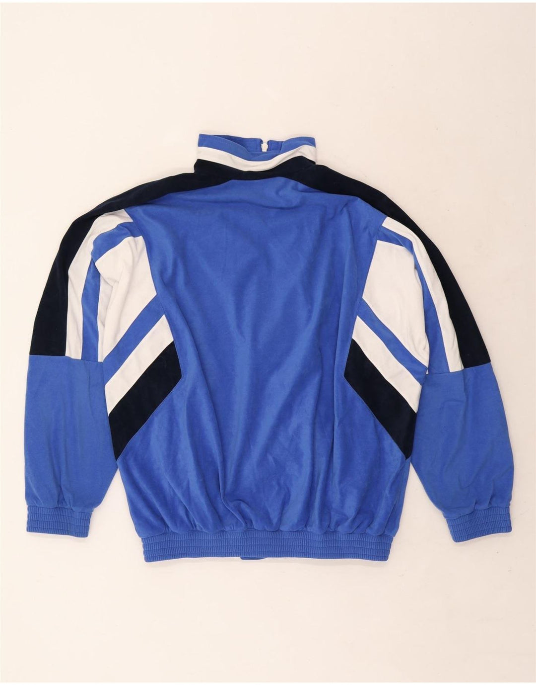 Vintage træningsdragt til mænd Topjakke IT 48 Medium Blue Colourblock Polyester