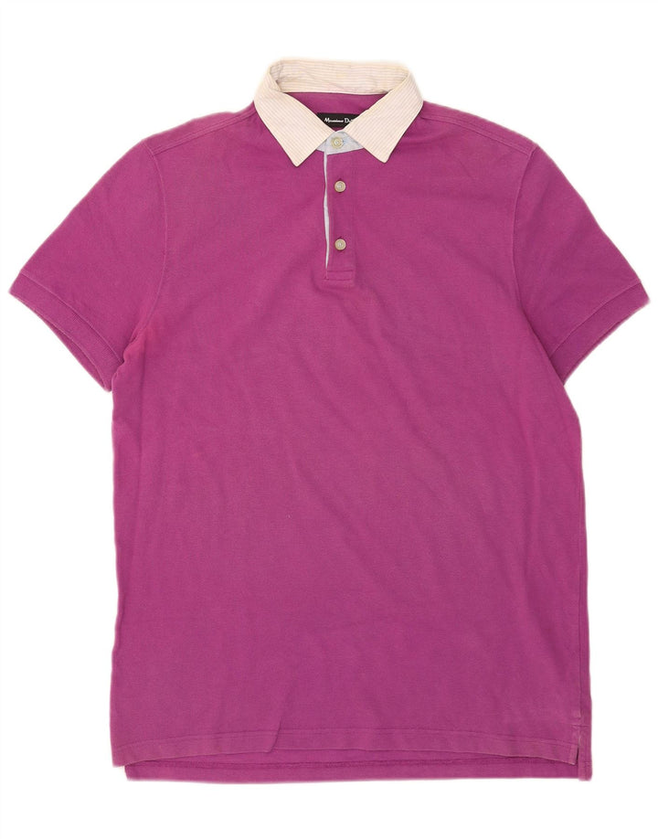 Massimo Dutti Herre poloshirt Medium Pink Colourblock Bomuld