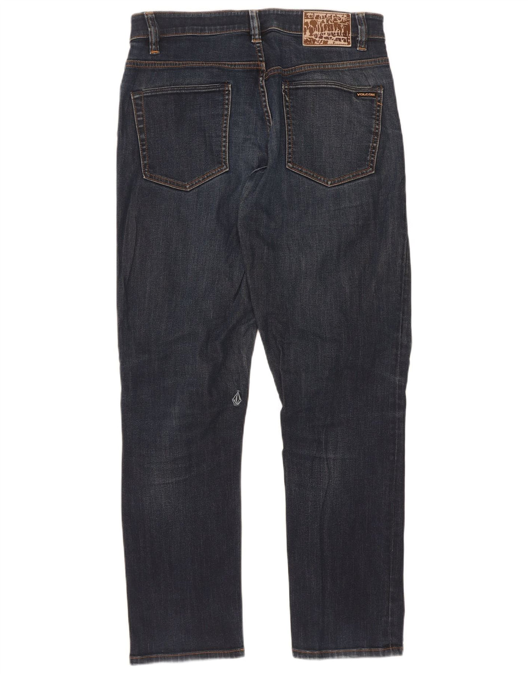 Volcom Herre Solver Straight Jeans W30 L30 Navy Blue