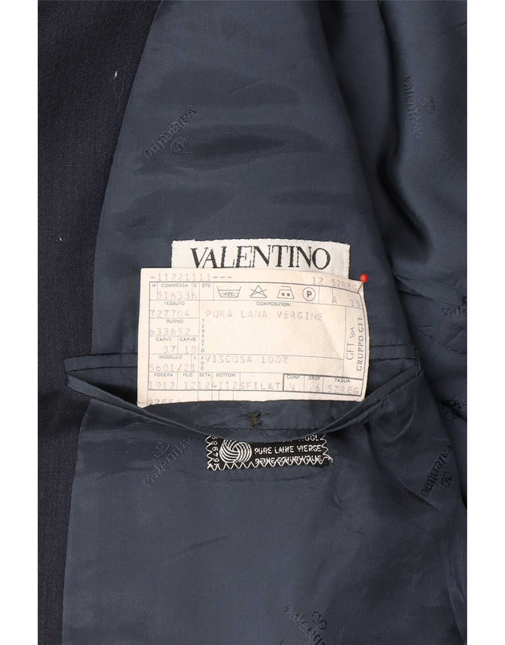 Valentino Herre 2-knaps blazerjakke IT 52 XL Marineblå Ny uld