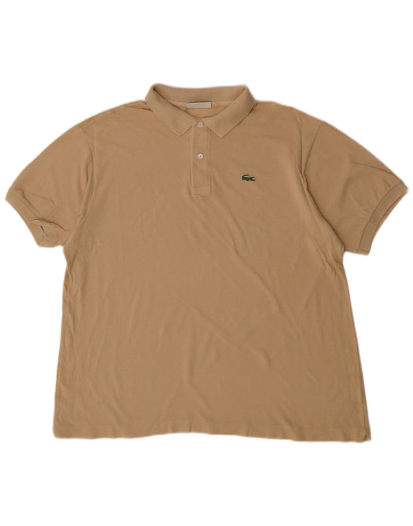 Lacoste Polo Shirt til mænd Str. 7 2XL Beige Bomuld