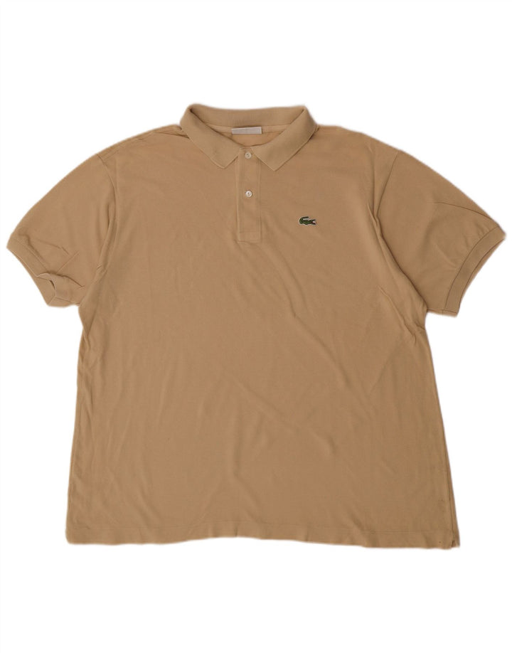 Lacoste Polo Shirt til mænd Str. 7 2XL Beige Bomuld