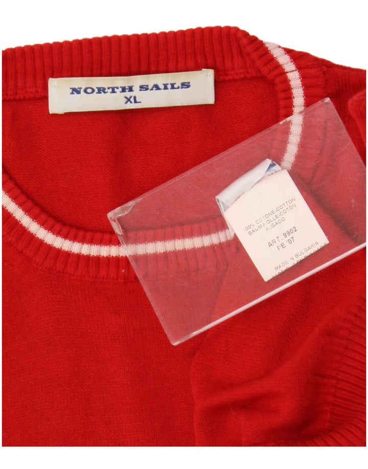 North Sails Herre Crew Neck Jumper Sweater XL Rød Bomuld