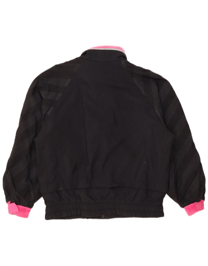 Skila Dame Oversized Windbreaker Jacket EU 36 Small Black Colourblock