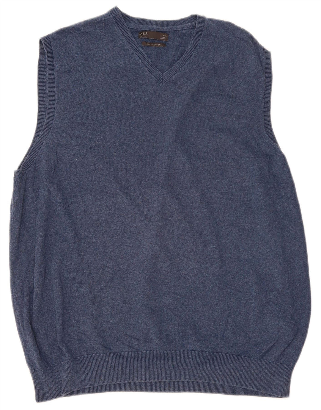 Marks & Spencer herrevest tanktop 2XL marineblå bomuld