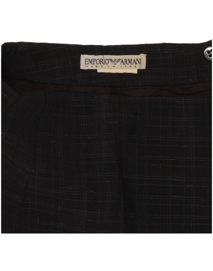 Emporio Armani Dame Mini-nederdel W26 Small Black Check Classic