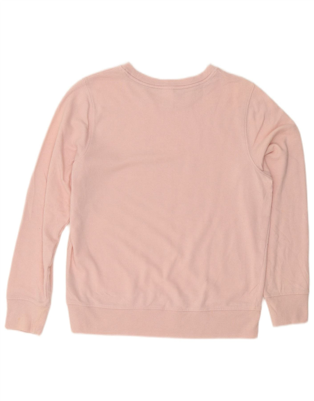 CALVIN KLEIN Dame grafisk sweatshirt trøje UK 14 Medium Pink Bomuld