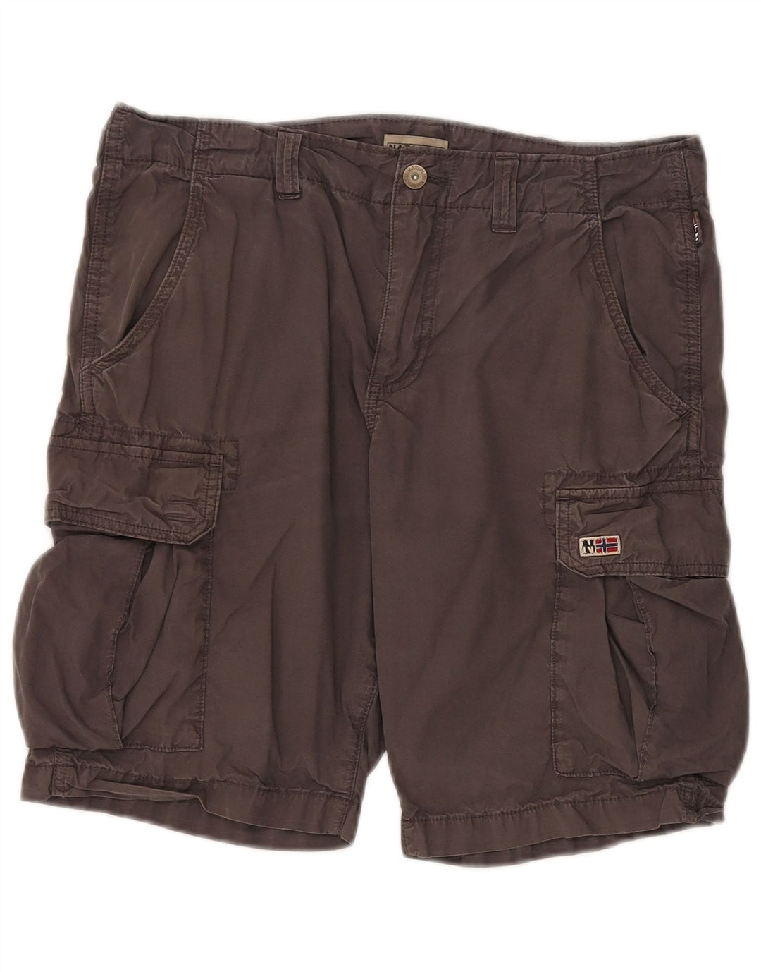 Napapijri Herre Cargo Shorts W31 mellemgrå bomuld